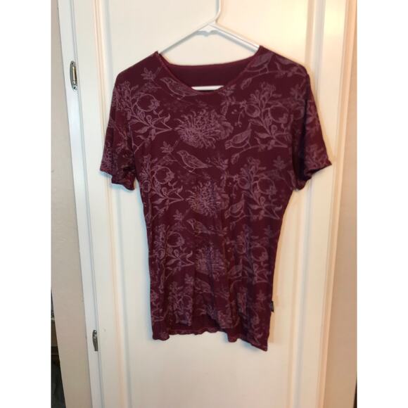 Graphic bird v-neck t-shirt - Picture 1 of 8